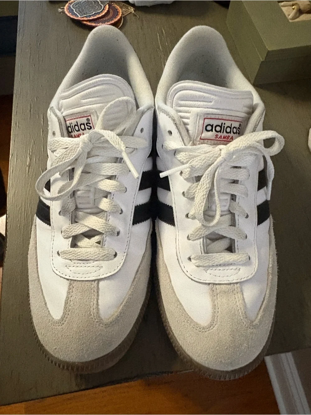 Adidas Samba Men's White Black Classic Sneakers